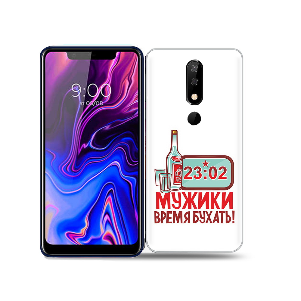 

Чехол MyPads Tocco для BQ 5732L 23 февраля время пить!, Прозрачный, Tocco