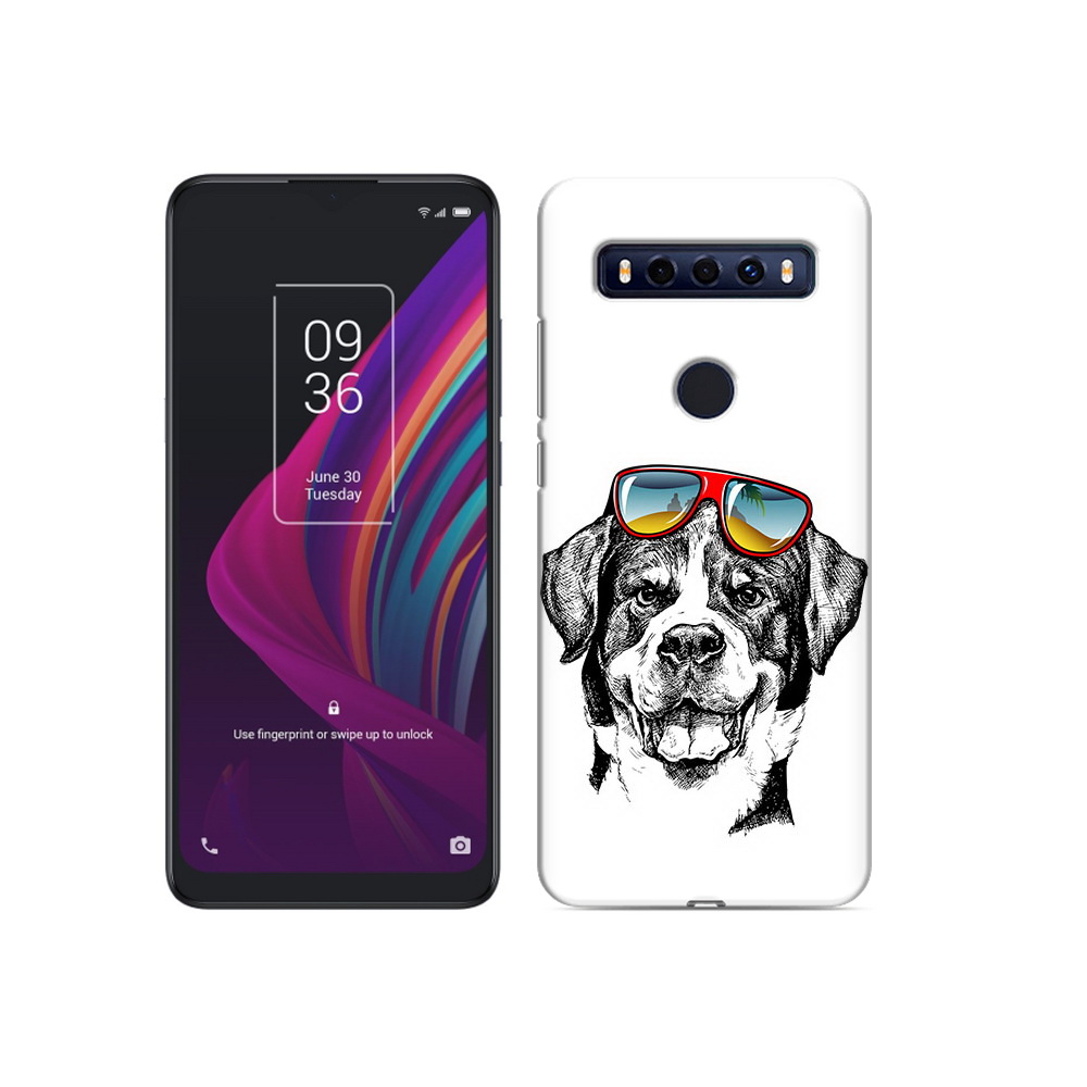 

Чехол MyPads Tocco для TCL 10 SE счастливая собака, Прозрачный, Tocco
