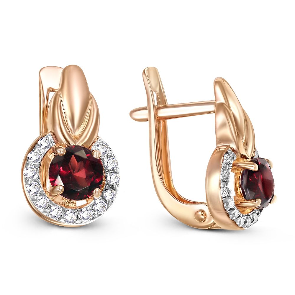 

Серьги из красного золота с гранатом NEWGOLD 096388_02_01_005_0009, 096388_02_01_005_0009