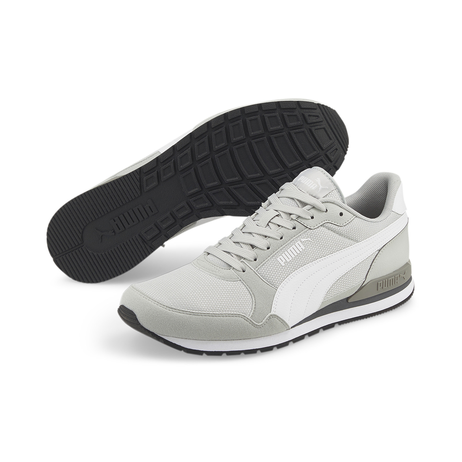 фото Кроссовки мужские puma st runner v3 mesh серые 10.5 uk