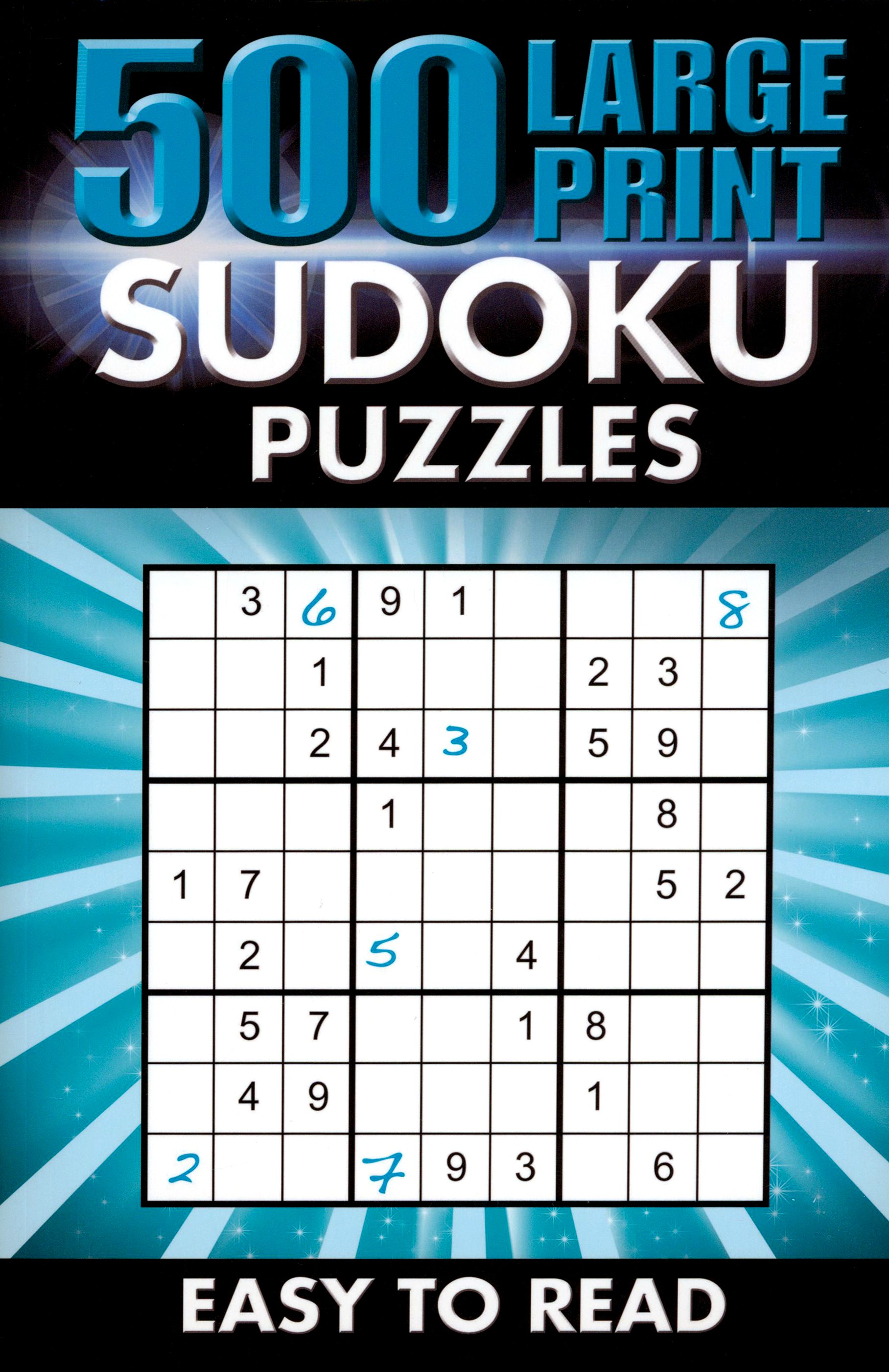 

500 Large Print Sudoku Puzzles Easy to read