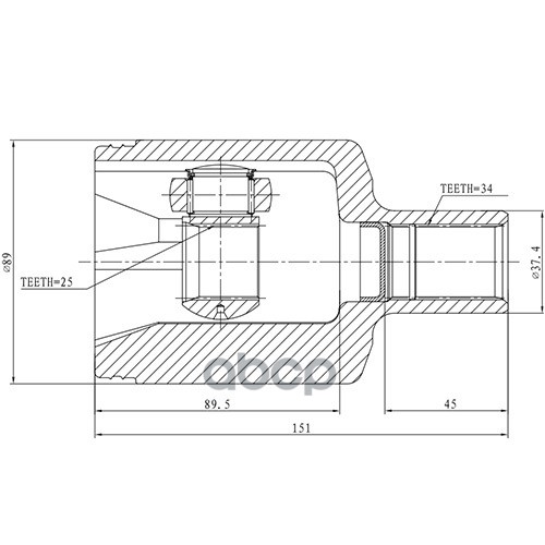 

Шрус Z88954R Zikmar
