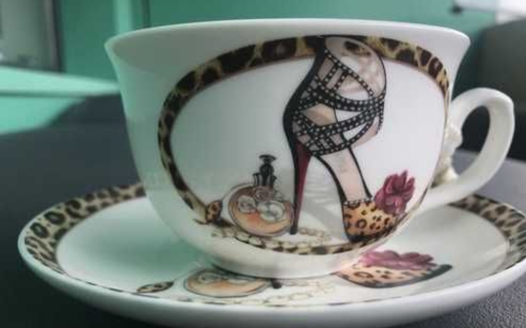 

Чайная пара "Туфелька"300 мл.