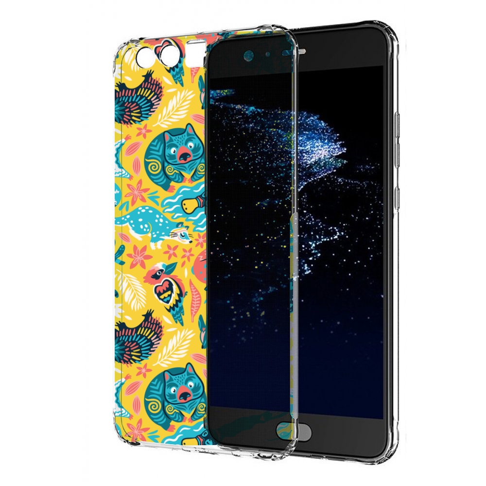 

Чехол бампер MyPads seamless-pattern для Huawei P10 Plus противо, Прозрачный, Tocco