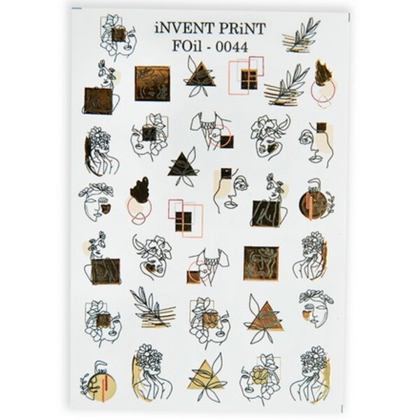 

Фольгированный слайдер iNVENT PRiNT Веточки Геометрия, FOiL-044