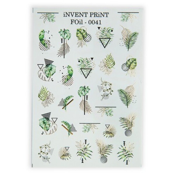 

Фольгированный слайдер iNVENT PRiNT Листья Геометрия, FOiL-041