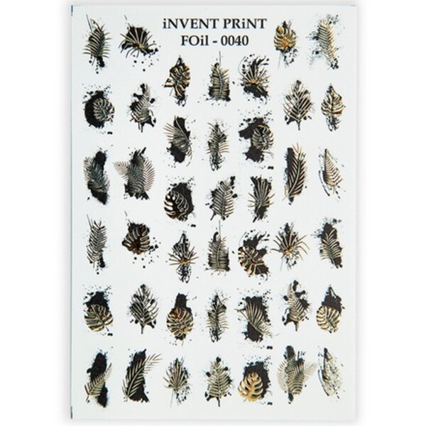 

Фольгированный слайдер iNVENT PRiNT Листья Веточки, FOiL-040