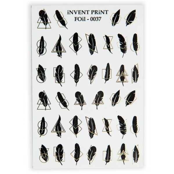 

Фольгированный слайдер iNVENT PRiNT Перья и Геометрия, FOiL-037