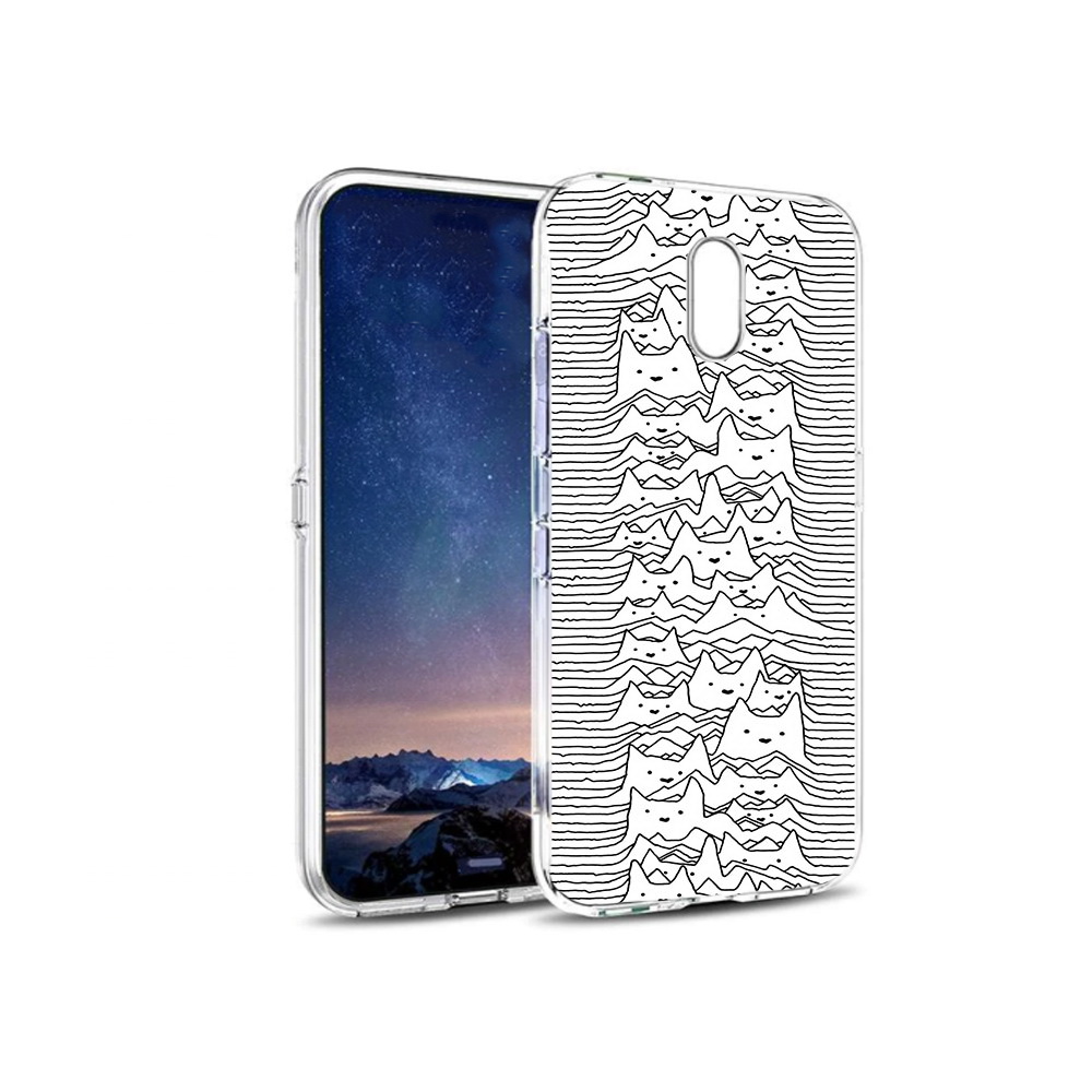 

Чехол MyPads Tocco для BQ 5016G черно белые коты 3D, Прозрачный, Tocco