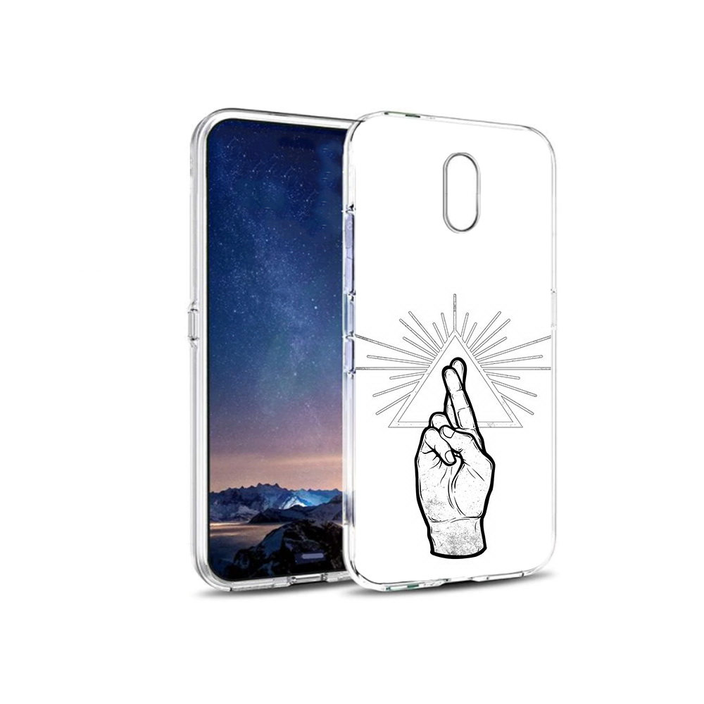 

Чехол MyPads Tocco для BQ 5016G черно белая рука, Прозрачный, Tocco