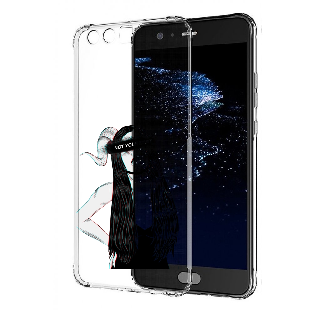 

Чехол бампер MyPads not-your для Huawei P10 Plus противоударный, Прозрачный, Tocco