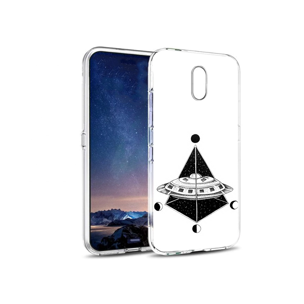 

Чехол MyPads Tocco для BQ 5016G черно белая летающая тарелка, Прозрачный, Tocco