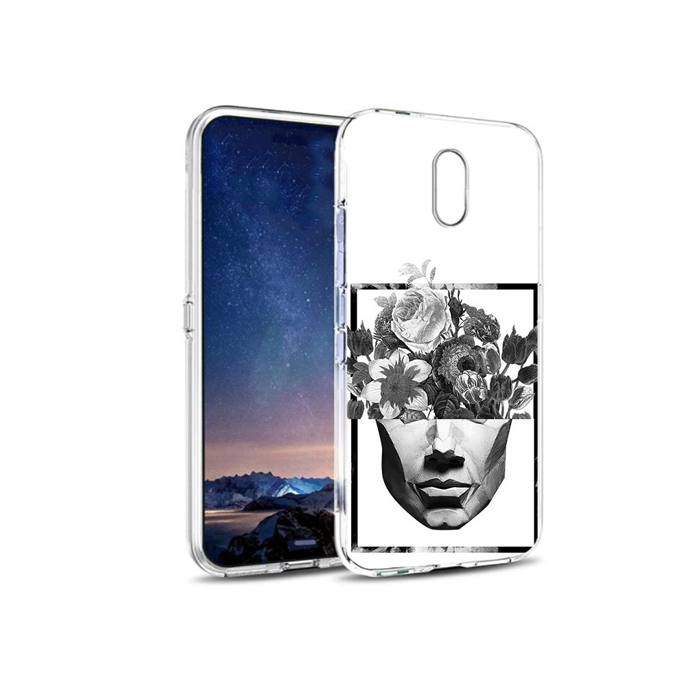 

Чехол MyPads Tocco для BQ 5016G черно белая ваза в абстракции, Прозрачный, Tocco