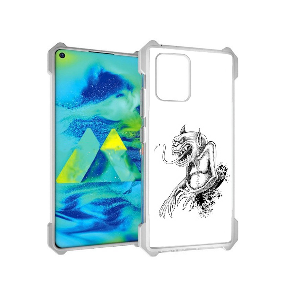 

Чехол MyPads Tocco для Samsung Galaxy S10 Lite чорт (PT143840.502.692), Прозрачный, Tocco