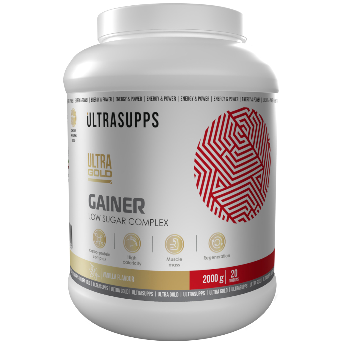 

Гейнер UltraSupps Ultra Gold Gainer - 2000 г, ваниль, Ultra Gold Gainer