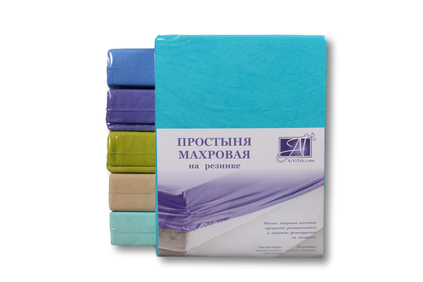 

Простыня на резинке АльВиТек 90x200 см голубой, 2000925564418 ПМР-ЛАГ-090 Лагуна простыня махровая на резинке 090х200+20