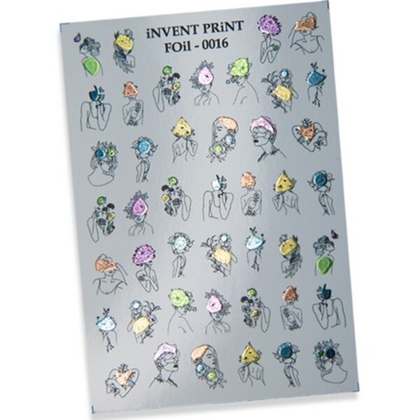 

Фольгированный слайдер iNVENT PRiNT Девушки, Цветы, FOiL-016, Разноцветный