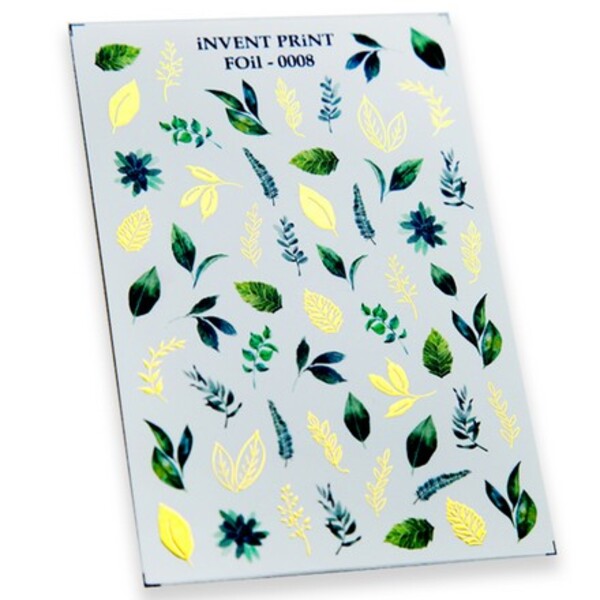 

Фольгированный слайдер iNVENT PRiNT Листья Веточки, FOiL-008, Разноцветный