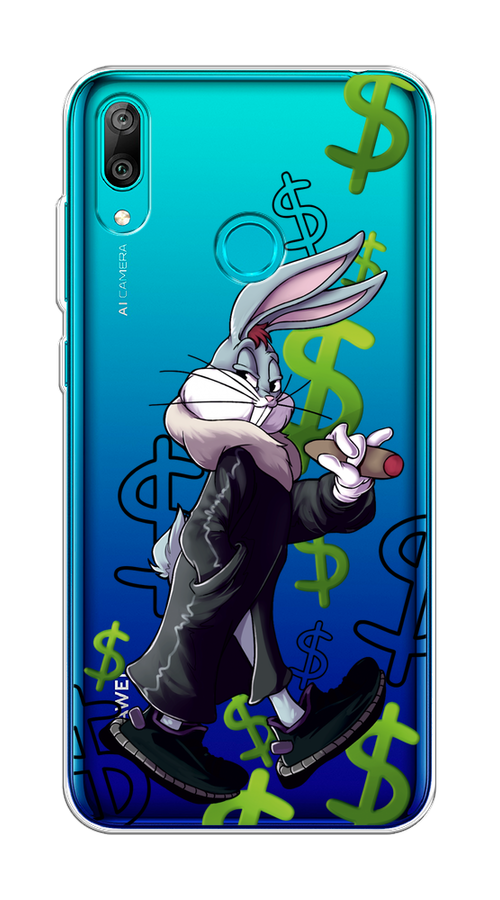 

Чехол на Huawei Y7 2019 "Rich Bugs Bunny", Зеленый;черный;голубой, 68450-6