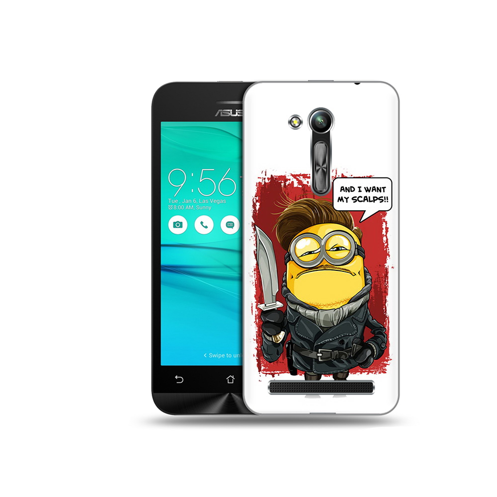 

Чехол MyPads Tocco для Asus ZenFone Go (ZB452KG) миньон убийца, Прозрачный, Tocco