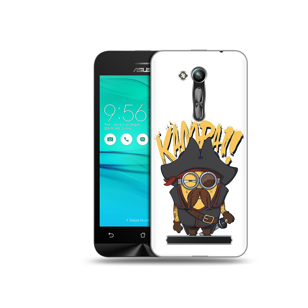 

Чехол MyPads Tocco для Asus ZenFone Go (ZB452KG) миньон пират, Прозрачный, Tocco