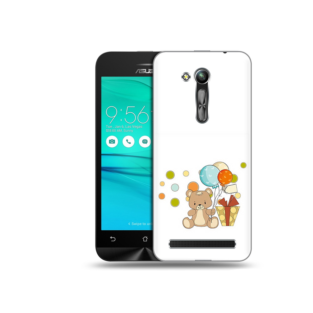 

Чехол MyPads Tocco для Asus ZenFone Go (ZB452KG) медвеженок с подарком, Прозрачный, Tocco