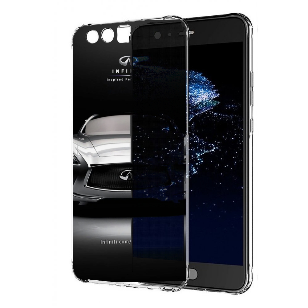 

Чехол бампер MyPads infiniti-инфинити-1 для Huawei P10 Plus прот, Прозрачный, Tocco