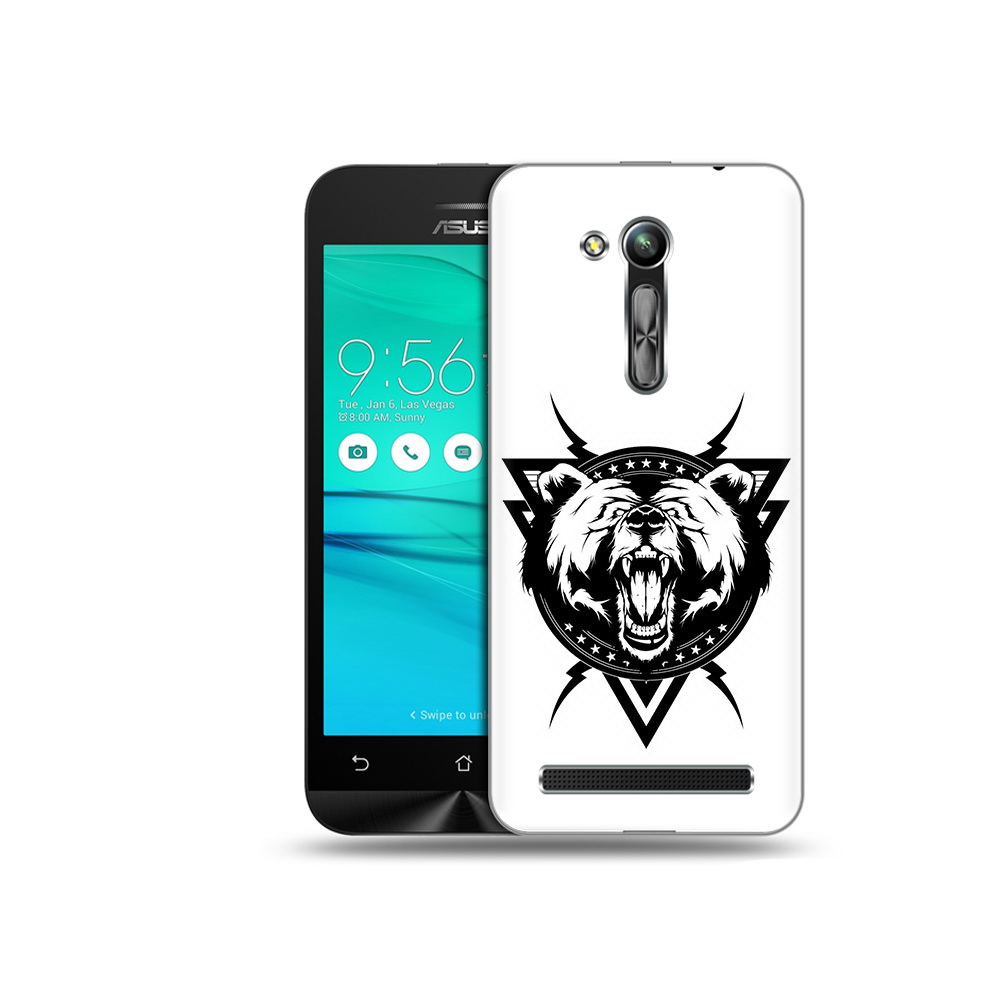 

Чехол MyPads Tocco для Asus ZenFone Go (ZB452KG) медведь в треугольнике, Прозрачный, Tocco