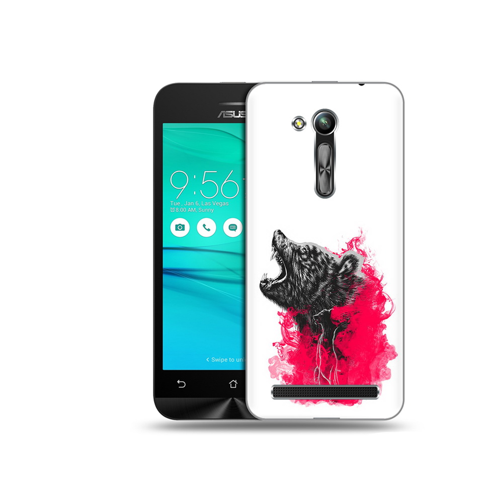 

Чехол MyPads Tocco для Asus ZenFone Go (ZB452KG) медведь в дымке, Прозрачный, Tocco
