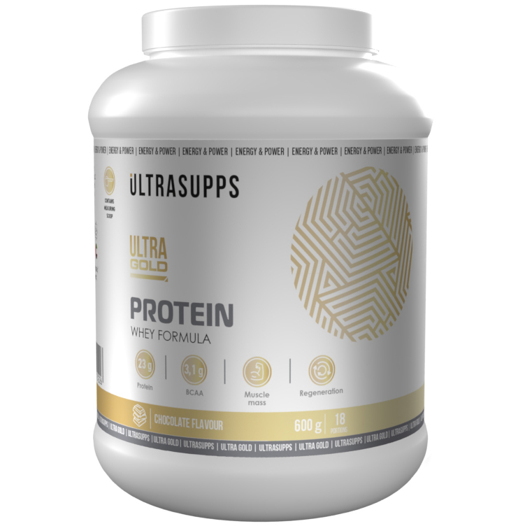 

Сывороточный протеин UltraSupps Ultra Gold Protein Whey Formula - 600 г, шоколад, Ultra Gold Protein Whey Formula