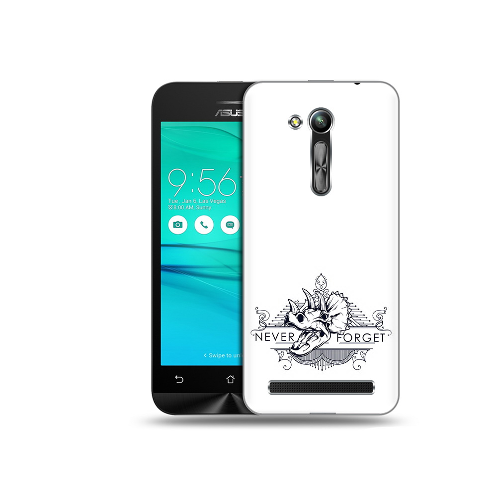 Чехол MyPads Tocco для Asus ZenFone Go (ZB452KG) логотип носорога никогда не забуду