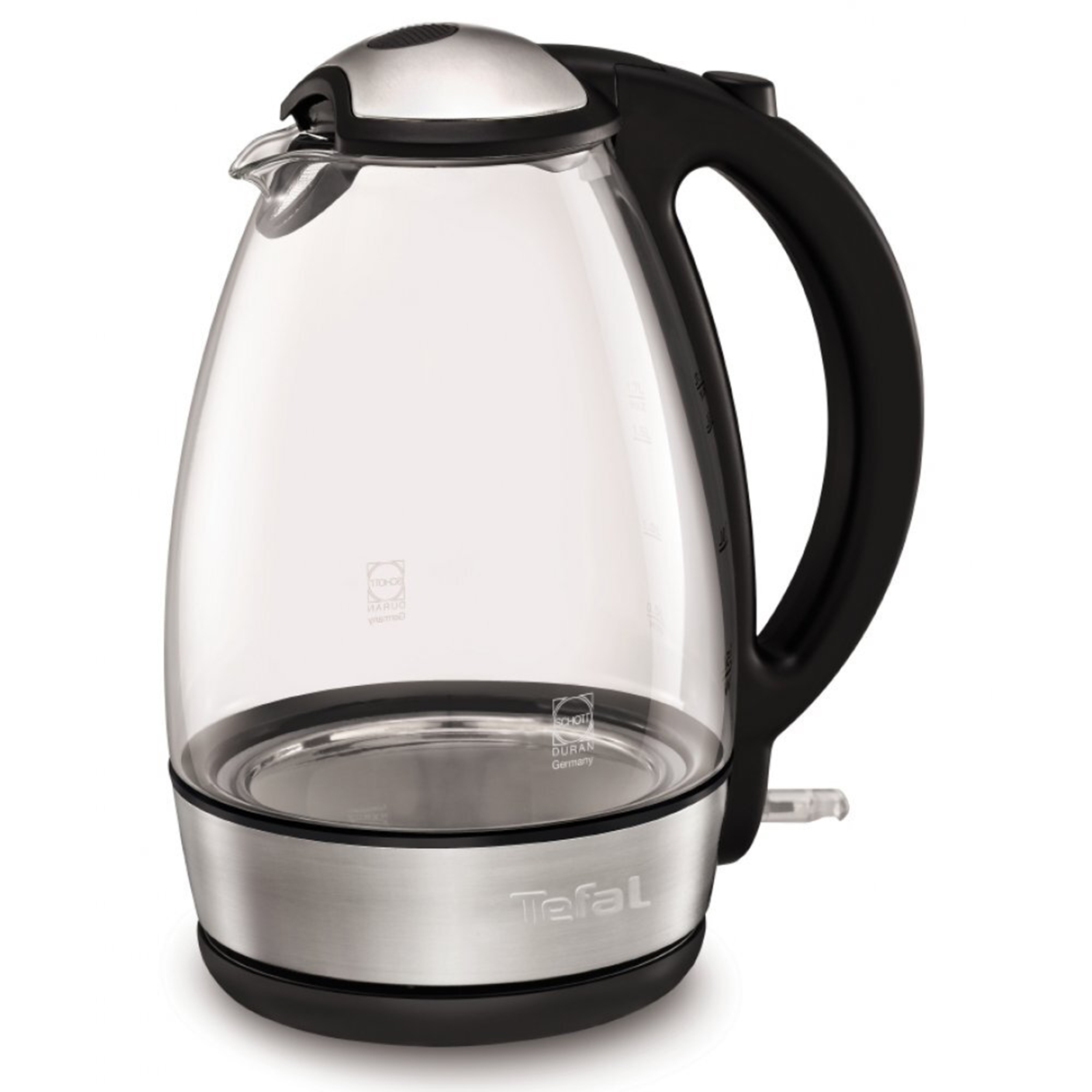 фото Электрический чайник tefal glass vision ki7208 black/silver