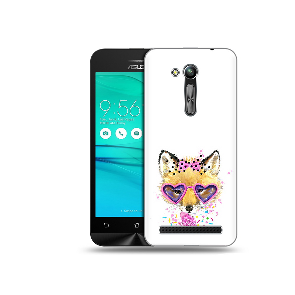 

Чехол MyPads Tocco для Asus ZenFone Go (ZB452KG) лисенок с бантиком, Прозрачный, Tocco