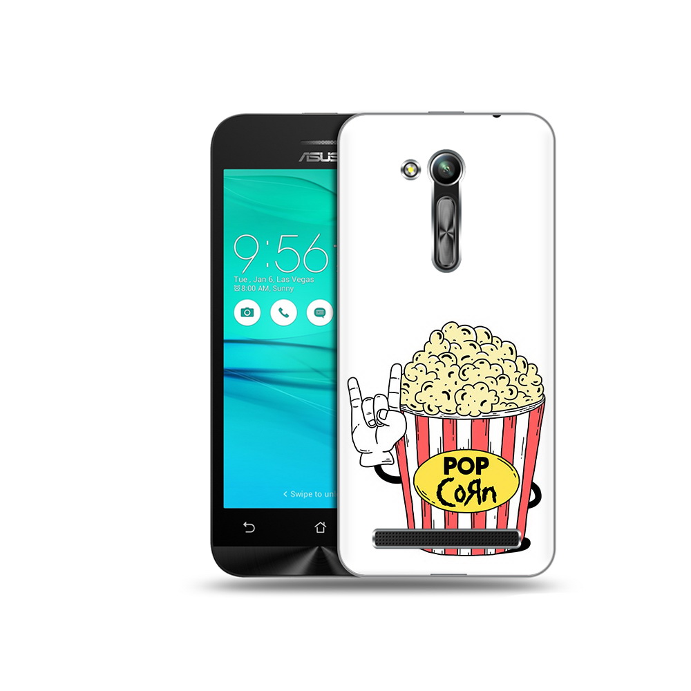 

Чехол MyPads Tocco для Asus ZenFone Go (ZB452KG) крутой попкорн, Прозрачный, Tocco