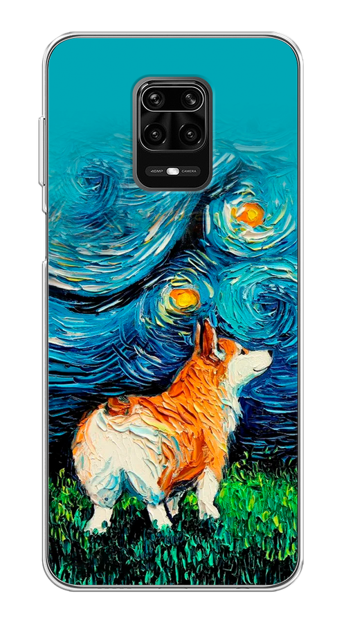 

Чехол на Xiaomi Redmi Note 9 Pro/9S "Корги звёздная ночь", Коричневый;белый;зеленый, 38050-1