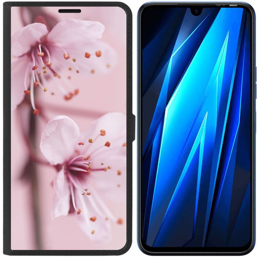 

Чехол-книжка Eco для Tecno Pova 4 Pro Весна (черный)