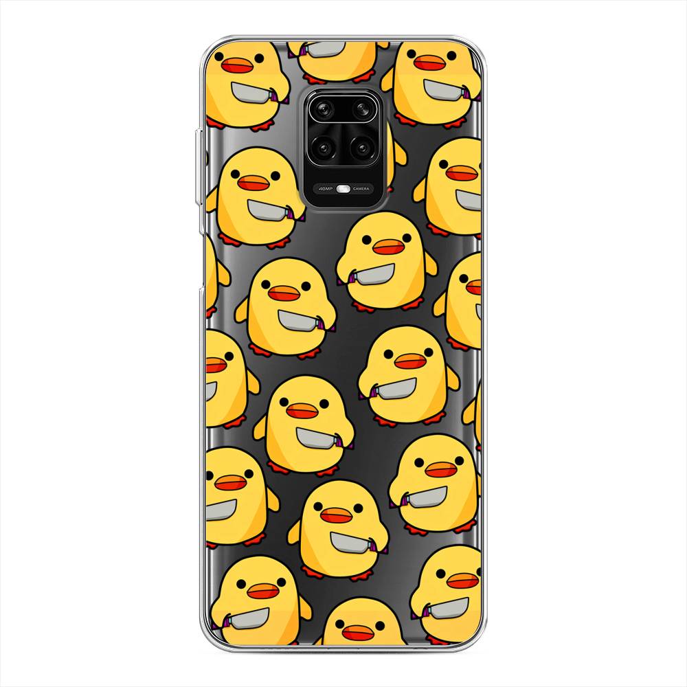 

Чехол на Xiaomi Redmi Note 9S/Note 9 Pro "Утка с ножом", Прозрачный;желтый;оранжевый, 37950-1