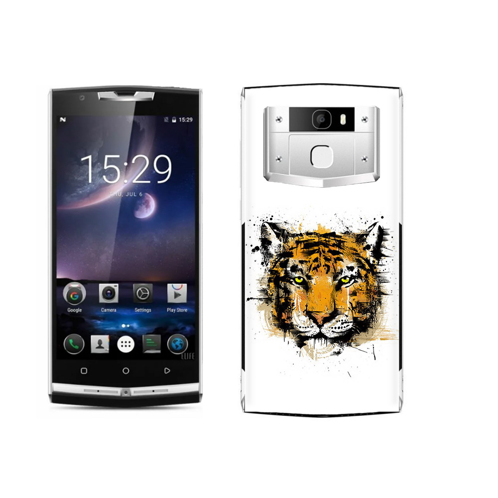 

Чехол MyPads Tocco для Oukitel K10000 Pro тигруля, Прозрачный, Tocco