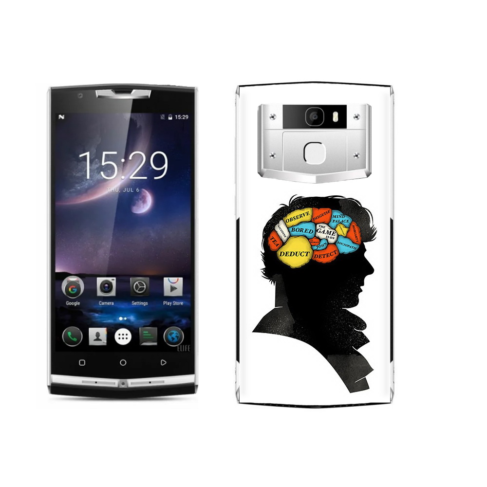 

Чехол MyPads Tocco для Oukitel K10000 Pro темный рисунок, Прозрачный, Tocco