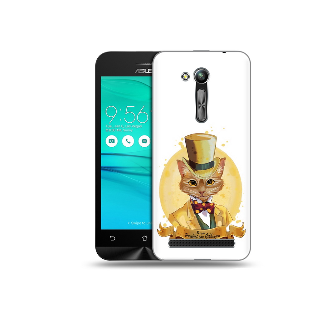 

Чехол MyPads Tocco для Asus ZenFone Go (ZB452KG) кот юрист, Прозрачный, Tocco