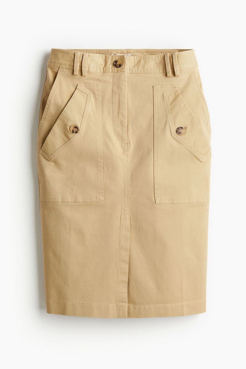 

Юбка женская H&M 1236199 бежевая 34 EU, Бежевый, 1236199