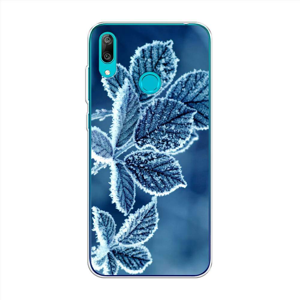 

Чехол на Huawei Y7 2019 "Зима 6", Голубой;белый, 68450-2