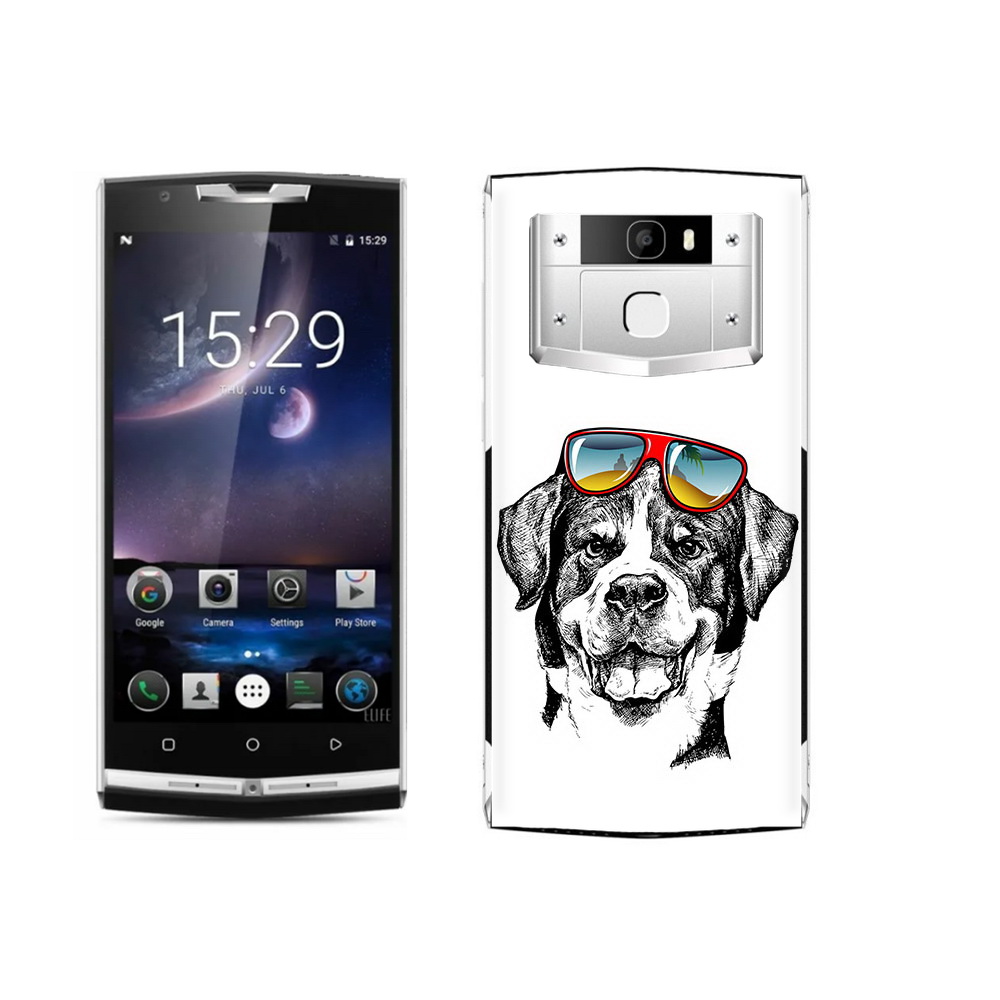 

Чехол MyPads Tocco для Oukitel K10000 Pro счастливая собака, Прозрачный, Tocco