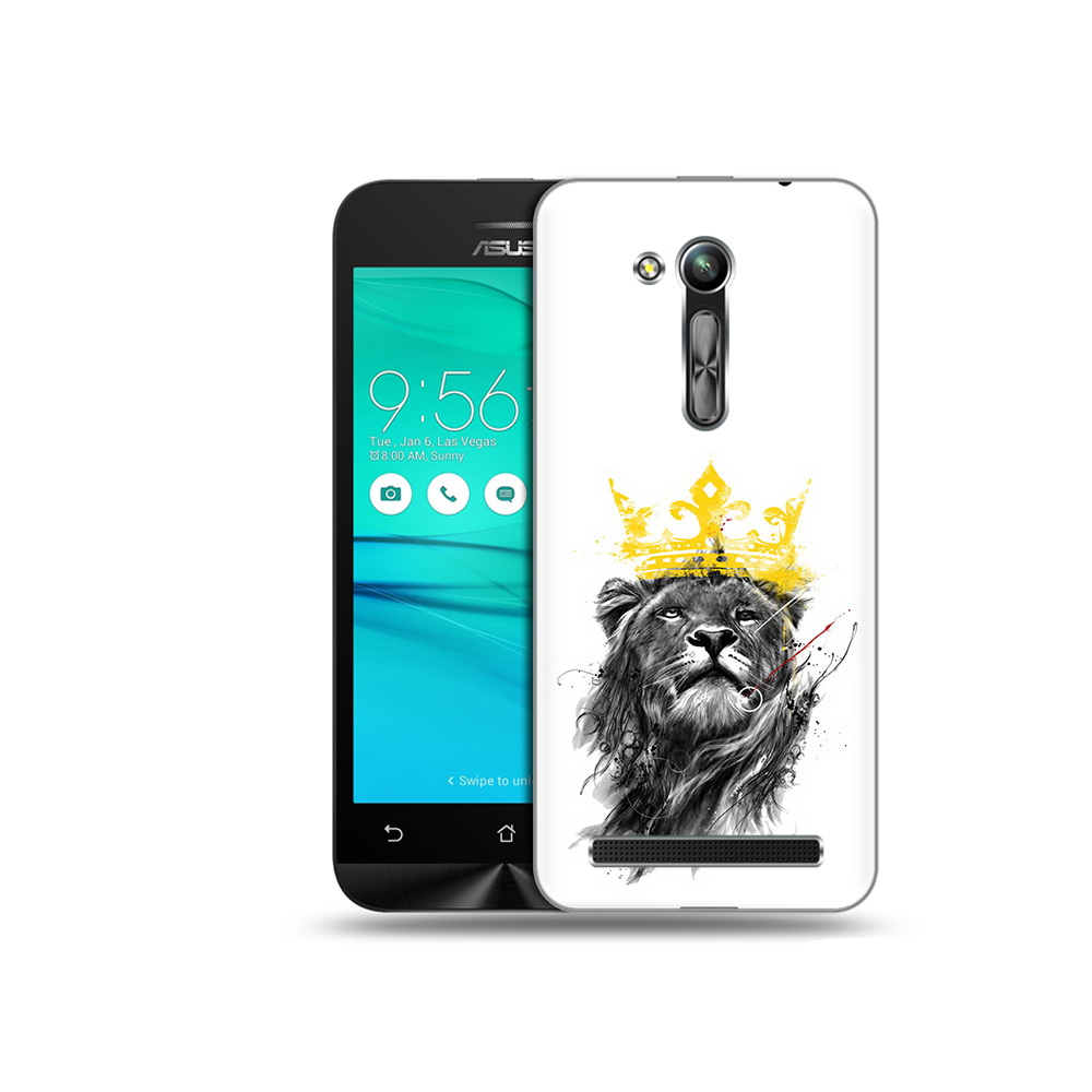 

Чехол MyPads Tocco для Asus ZenFone Go (ZB452KG) король-лев, Прозрачный, Tocco