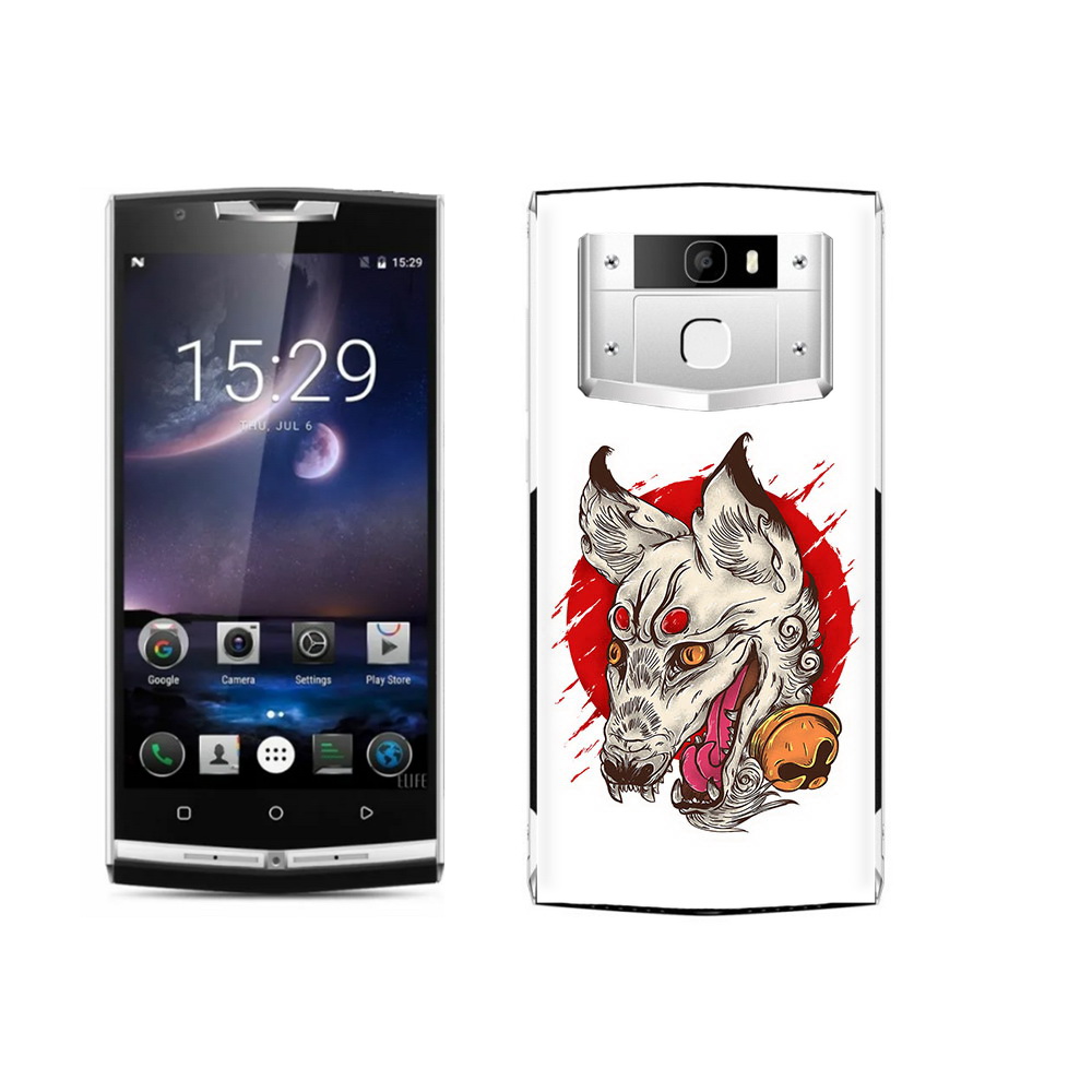 

Чехол MyPads Tocco для Oukitel K10000 Pro страшная собака, Прозрачный, Tocco