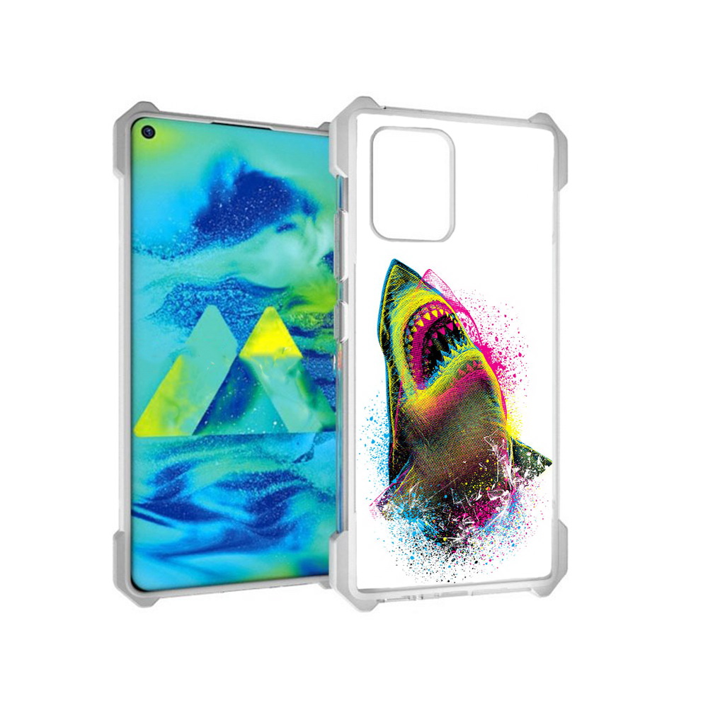 

Чехол MyPads Tocco для Samsung Galaxy S10 Lite челюсти-2 (PT143840.502.674), Прозрачный, Tocco