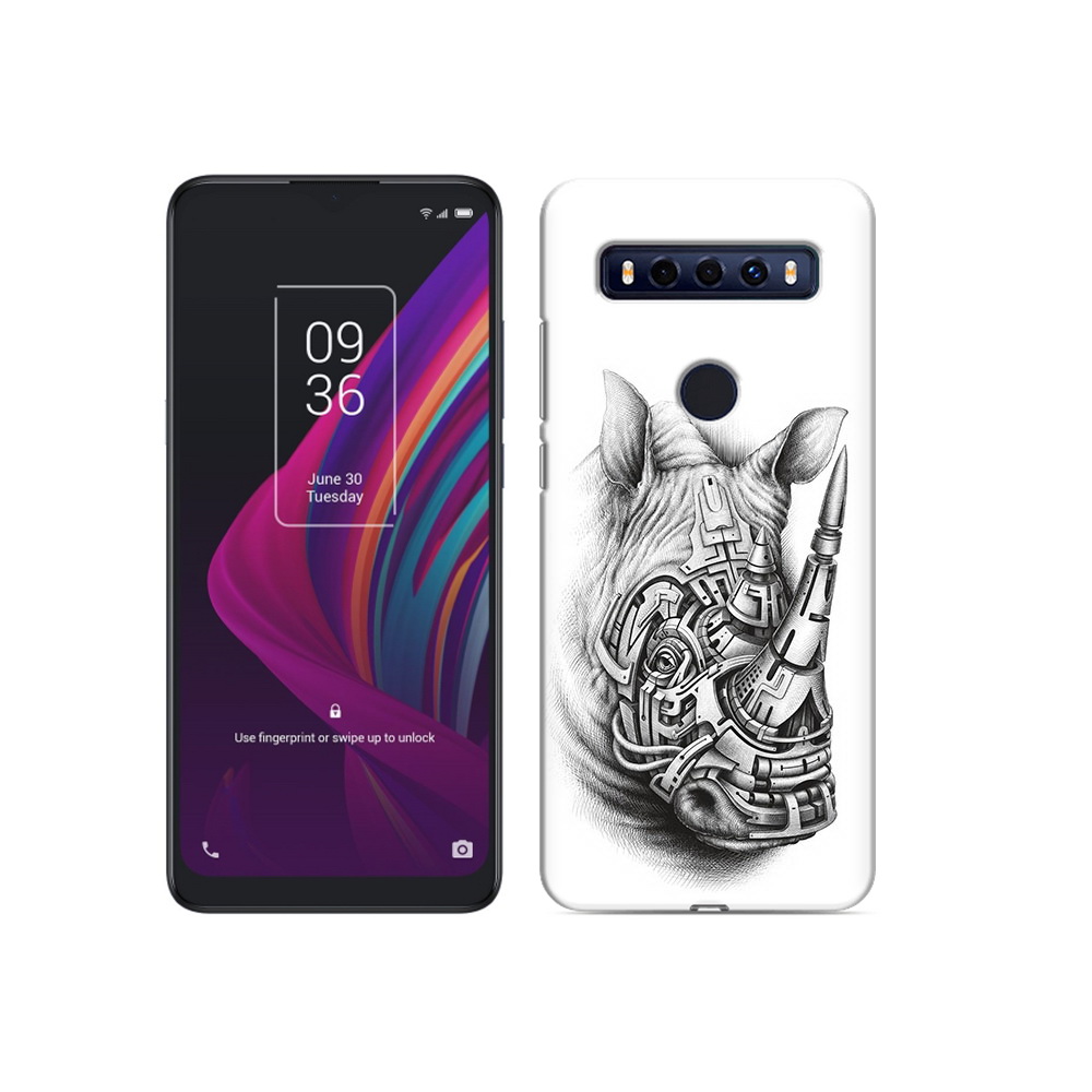 

Чехол MyPads Tocco для TCL 10 SE стальной носорог, Прозрачный, Tocco