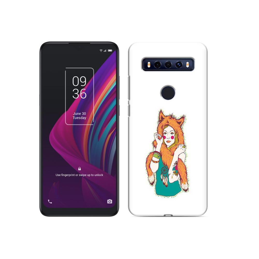 

Чехол MyPads Tocco для TCL 10 SE Девушка лиса, Прозрачный, Tocco