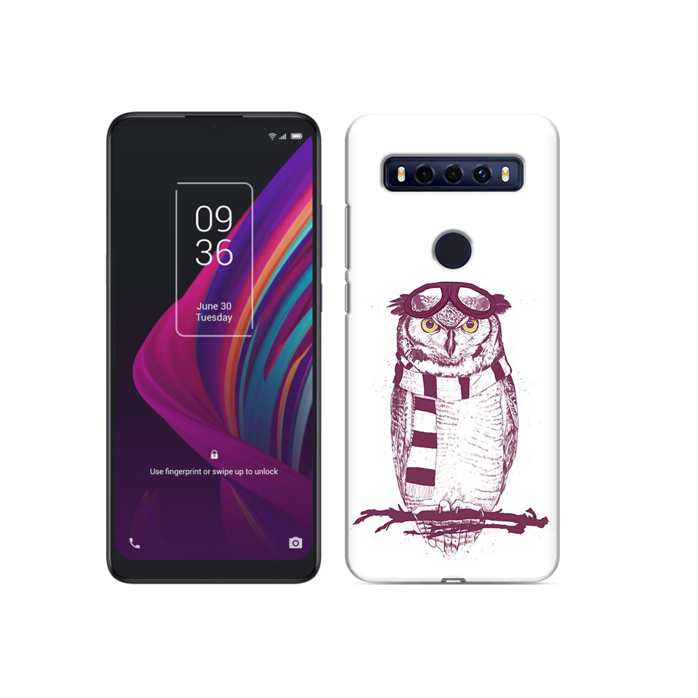 

Чехол MyPads Tocco для TCL 10 SE сова-летчик, Прозрачный, Tocco