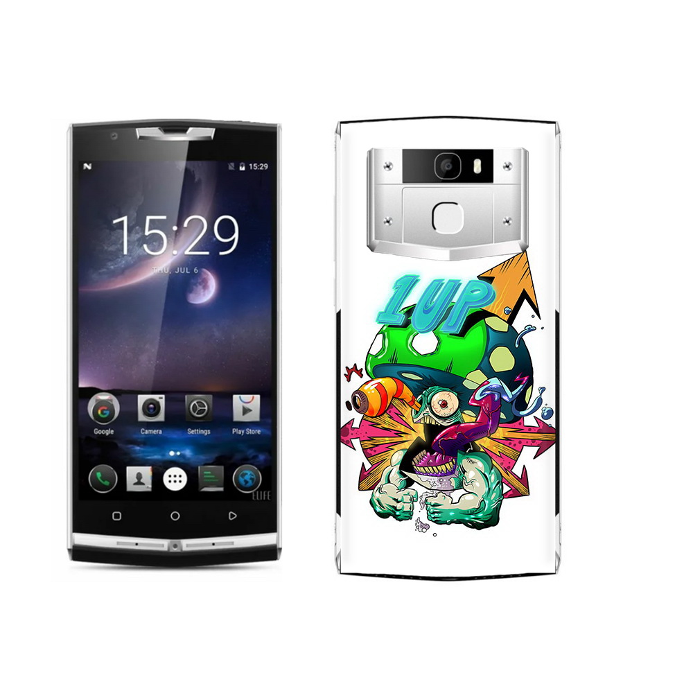 

Чехол MyPads Tocco для Oukitel K10000 Pro сильный гриб абстракция, Прозрачный, Tocco